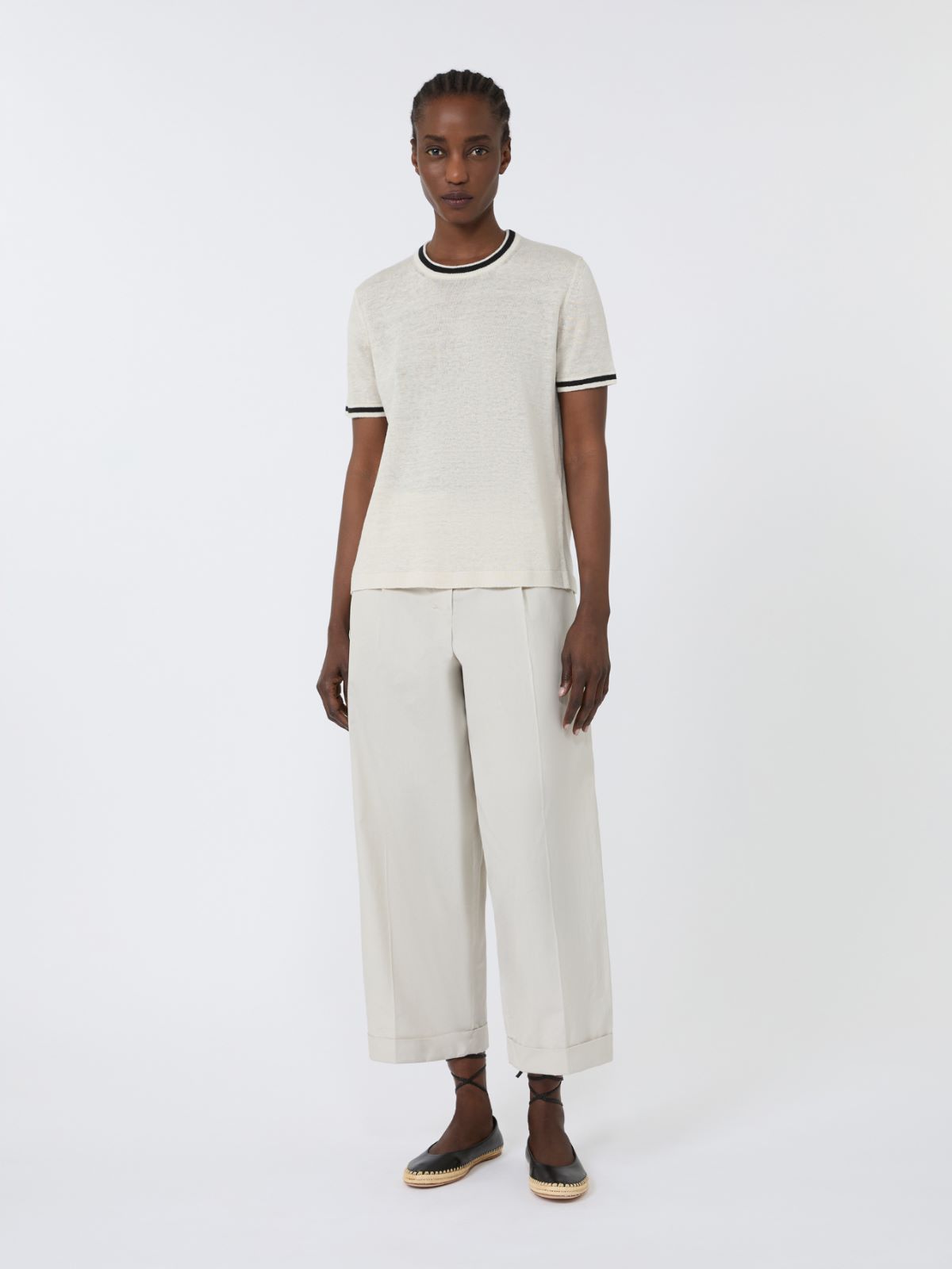 Jersey de hilado de lino puro - BLANCO - Max Mara