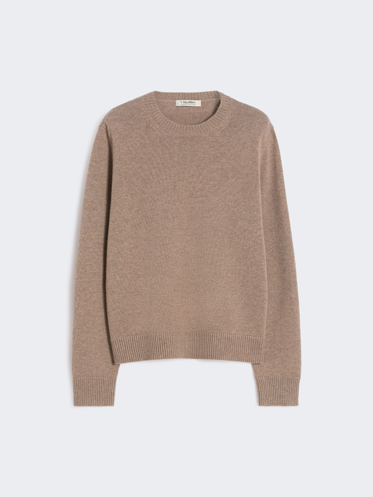 Wool and cashmere sweater with patch detail - CAMEL - Max Mara - 4