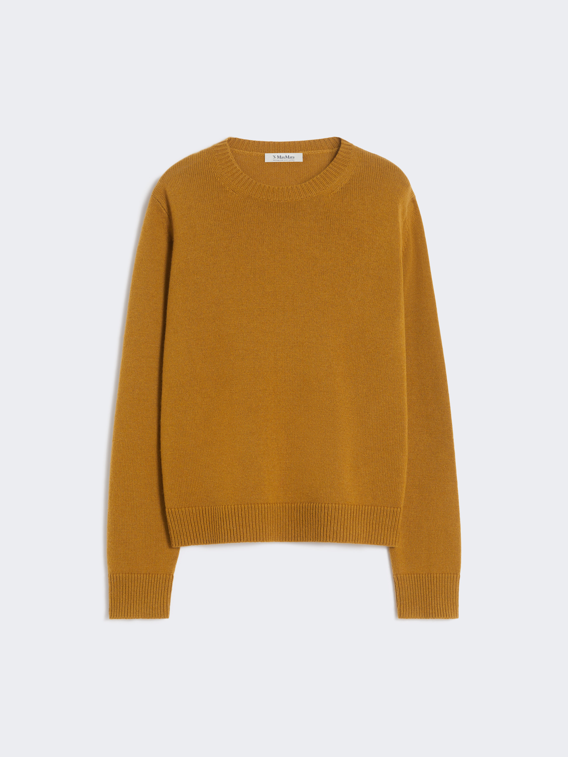 Wool and cashmere sweater with patch detail - MUSTARD - Max Mara - 4