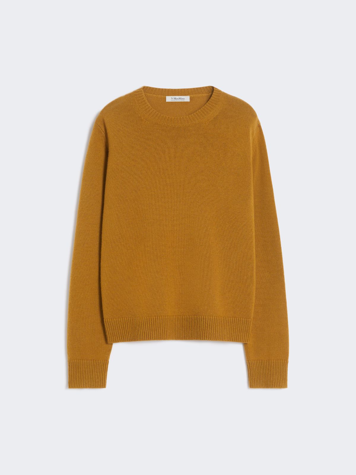 Wool and cashmere sweater with patch detail - MUSTARD - Max Mara - 8