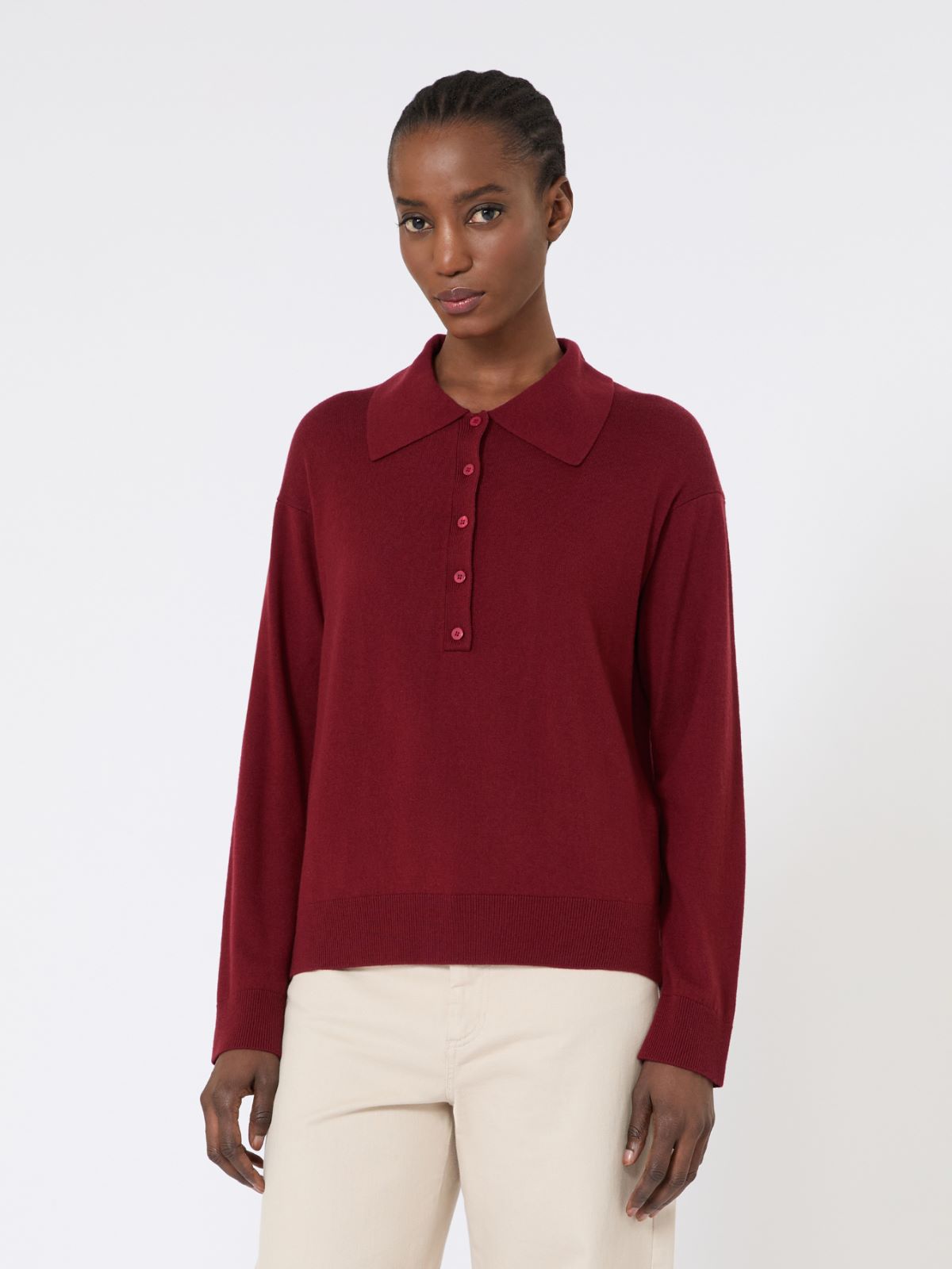 Jersey de hilado de lana - FRAMBUESA - Max Mara - 6