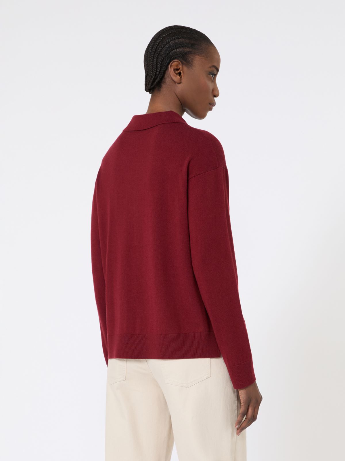 Jersey de hilado de lana - FRAMBUESA - Max Mara - 6