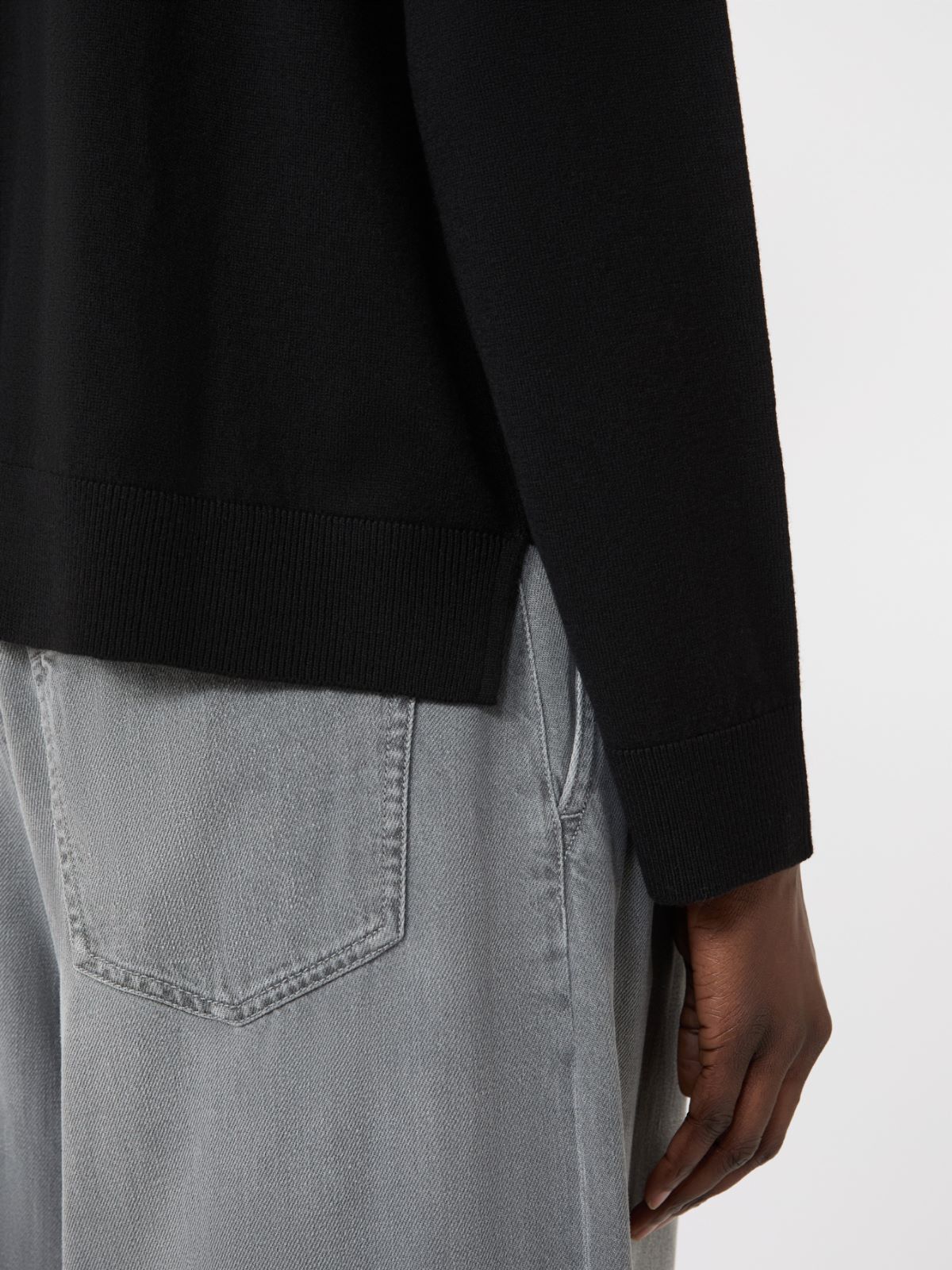 Jumper in pure wool  - BLACK - Max Mara - 9