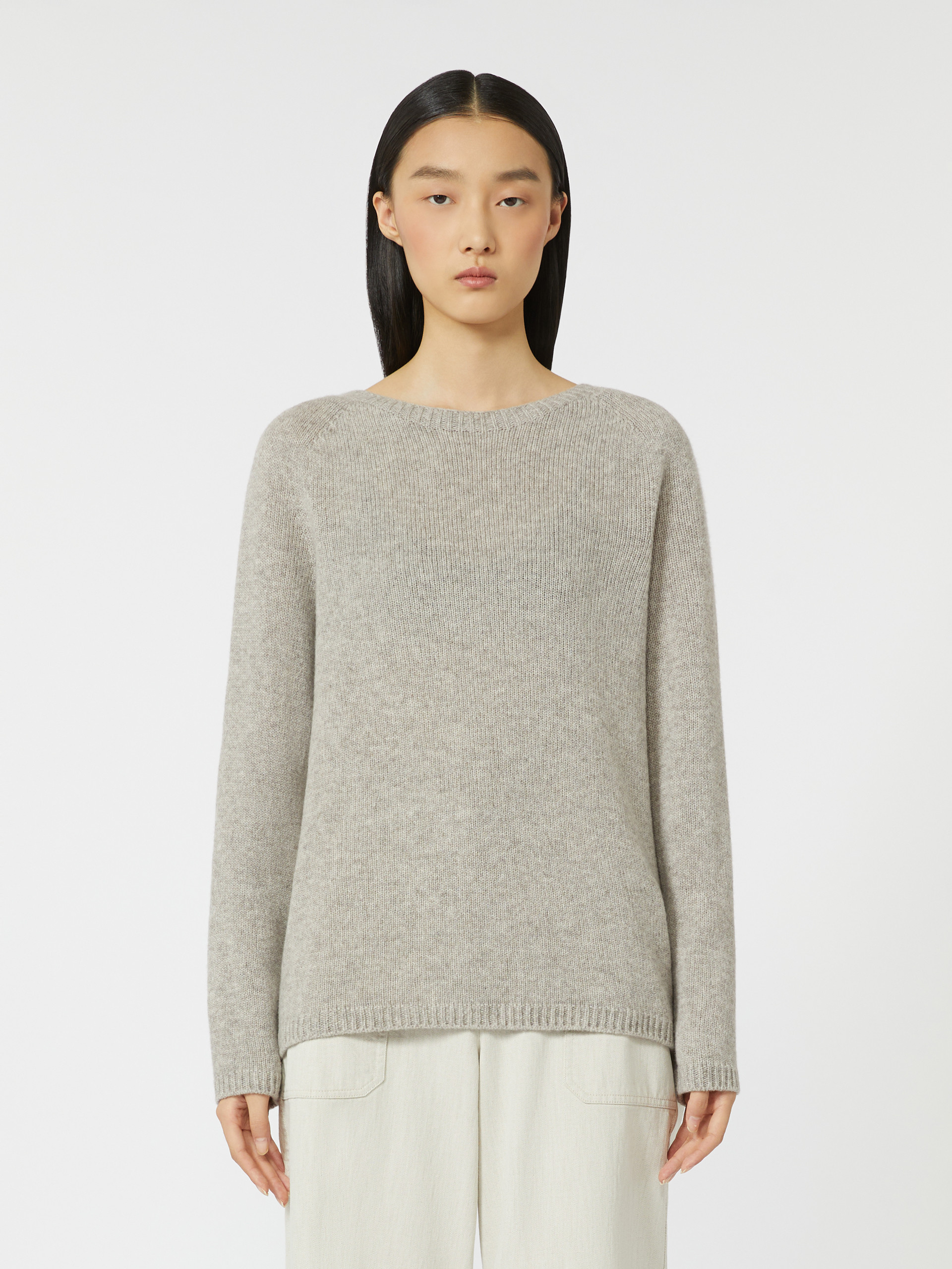 Wool and cashmere yarn sweater - BEIGE - Max Mara - 2