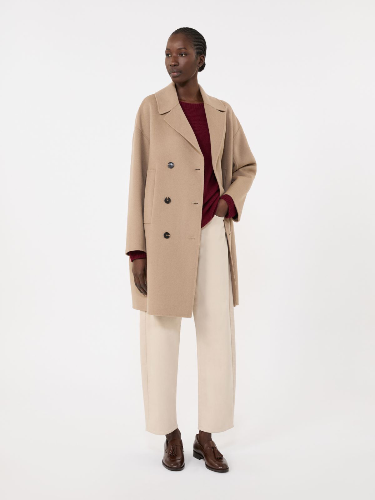 Wool and cashmere yarn sweater - RASPBERRY - Max Mara