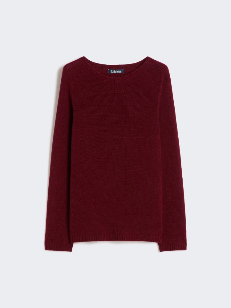 Wool and cashmere yarn sweater - RASPBERRY - Max Mara