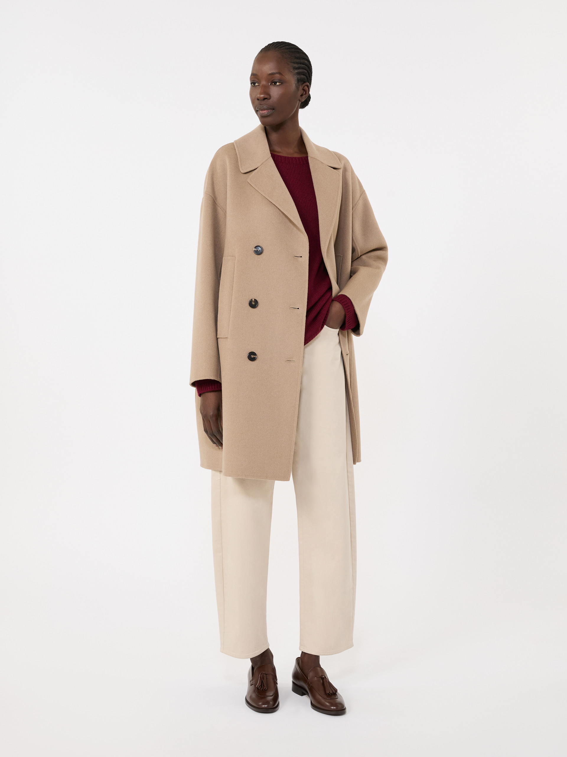 Wool and cashmere yarn sweater - RASPBERRY - Max Mara