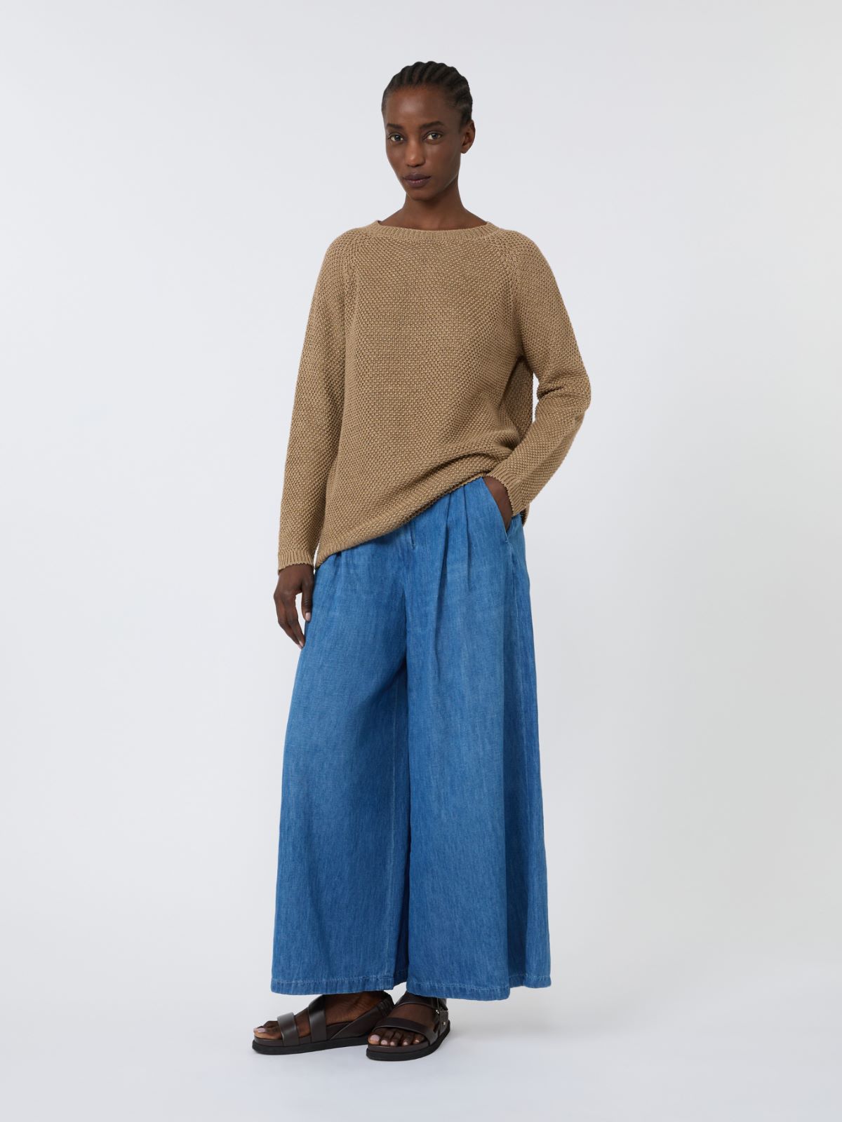 Lightweight linen sweater - DESERT - Max Mara