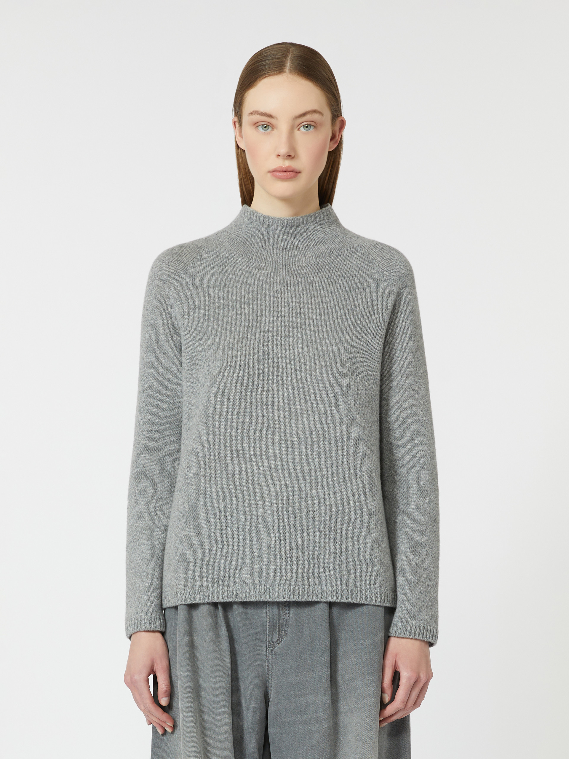 Wool and cashmere yarn polo-neck sweater - KAKI - Max Mara - 2