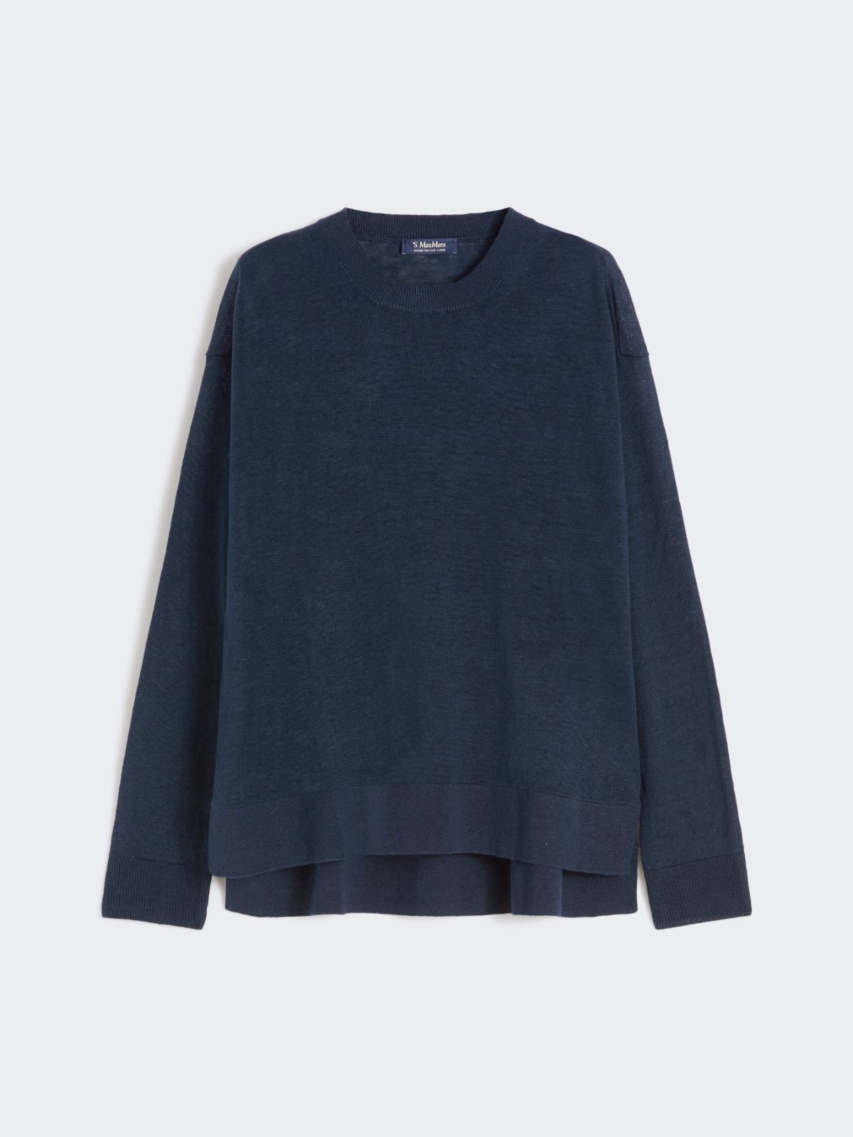 Linen yarn sweater - NAVY - 5
