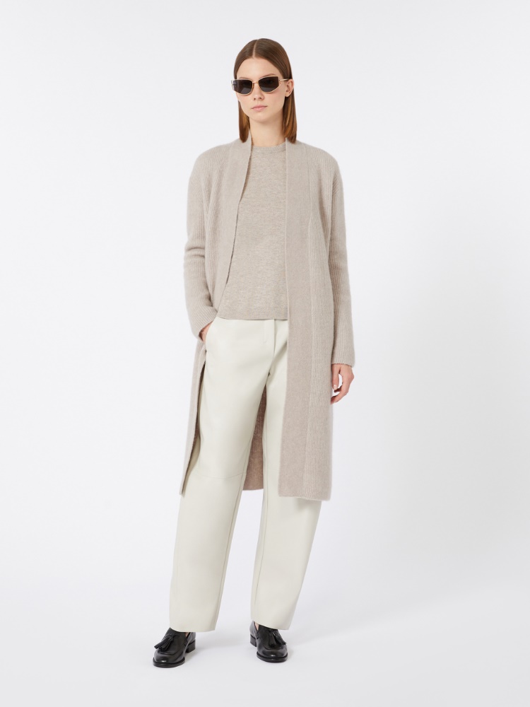 Boxy-fit wool and cashmere sweater - BEIGE - Max Mara