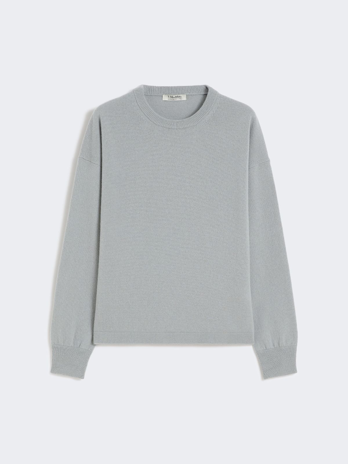 Boxy-fit wool and cashmere sweater - LIGHT BLUE - Max Mara - 10
