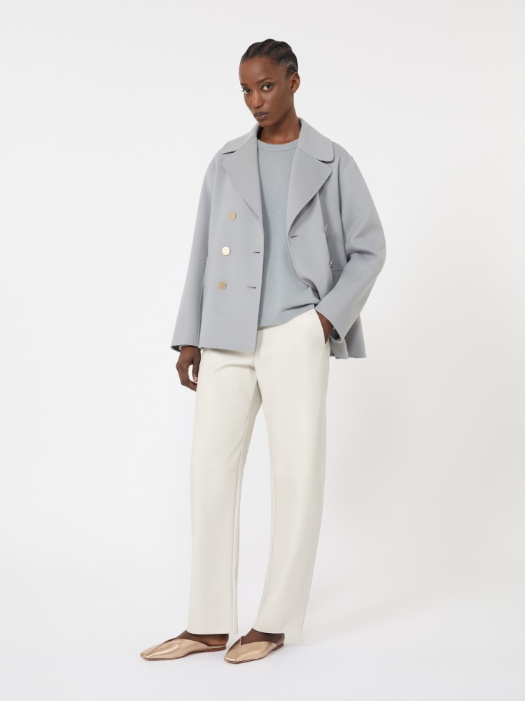 Boxy-fit wool and cashmere sweater - LIGHT BLUE - Max Mara