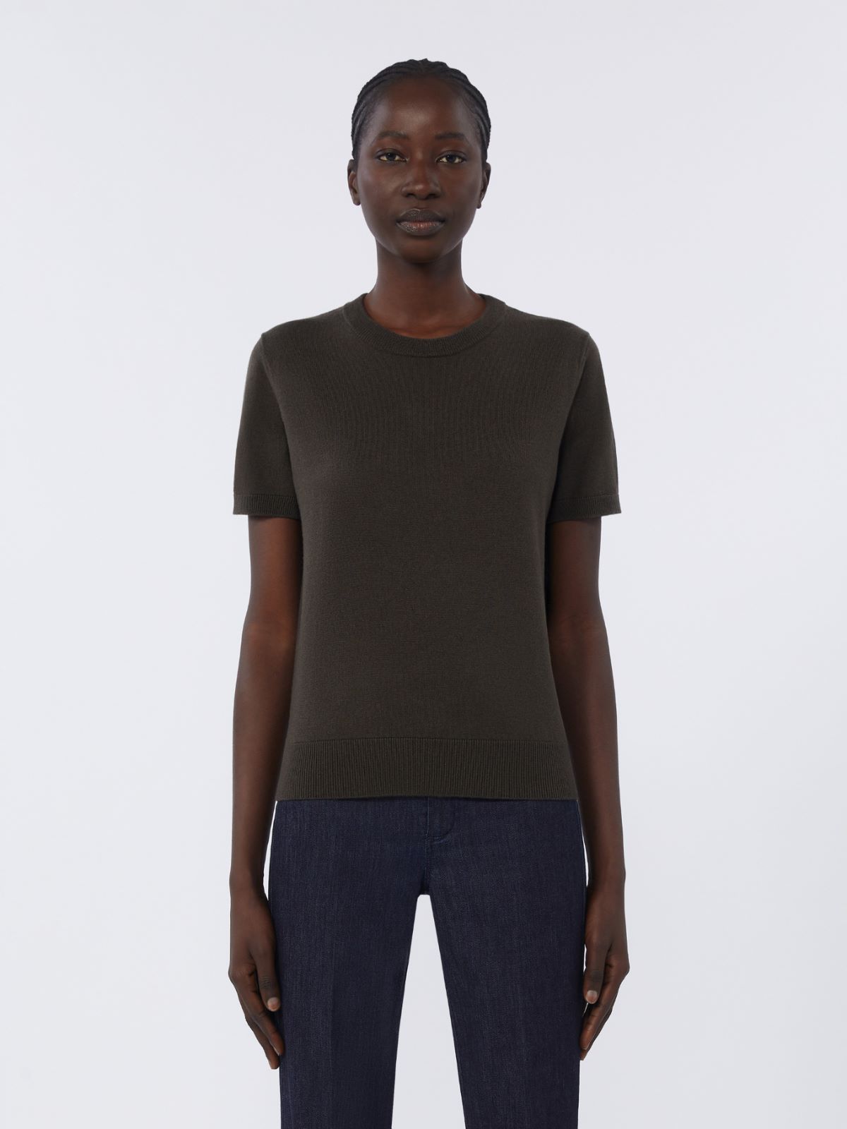 Soft wool sweater - DARK GREEN - Max Mara - 4