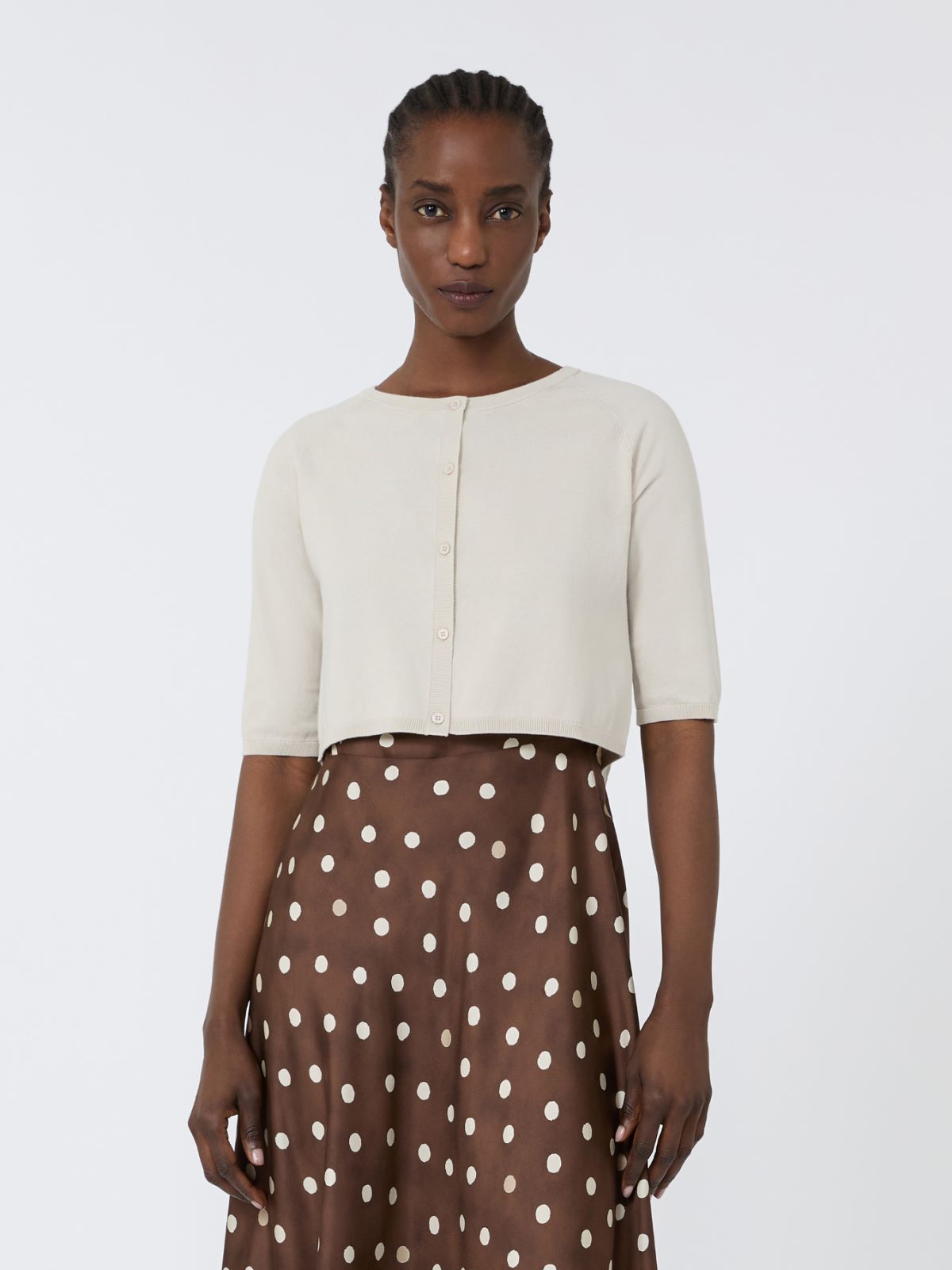 Bolero de hilado de algodón - BLANCO - Max Mara - 2