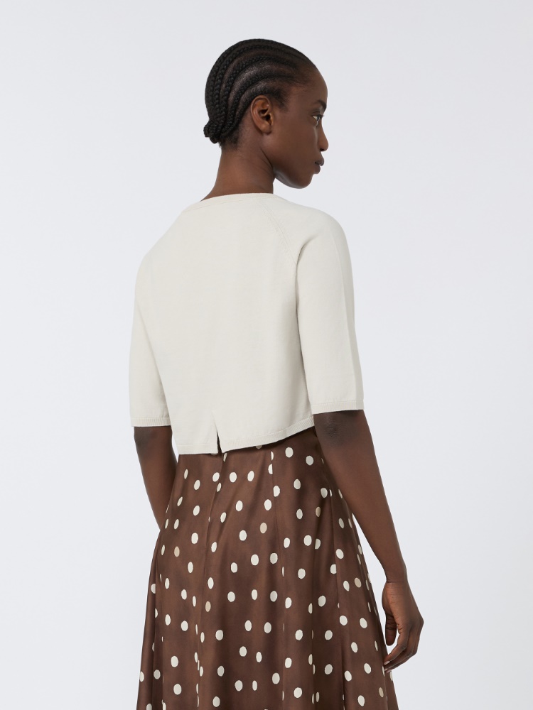 Bolero de hilado de algodón - BLANCO - Max Mara - 3