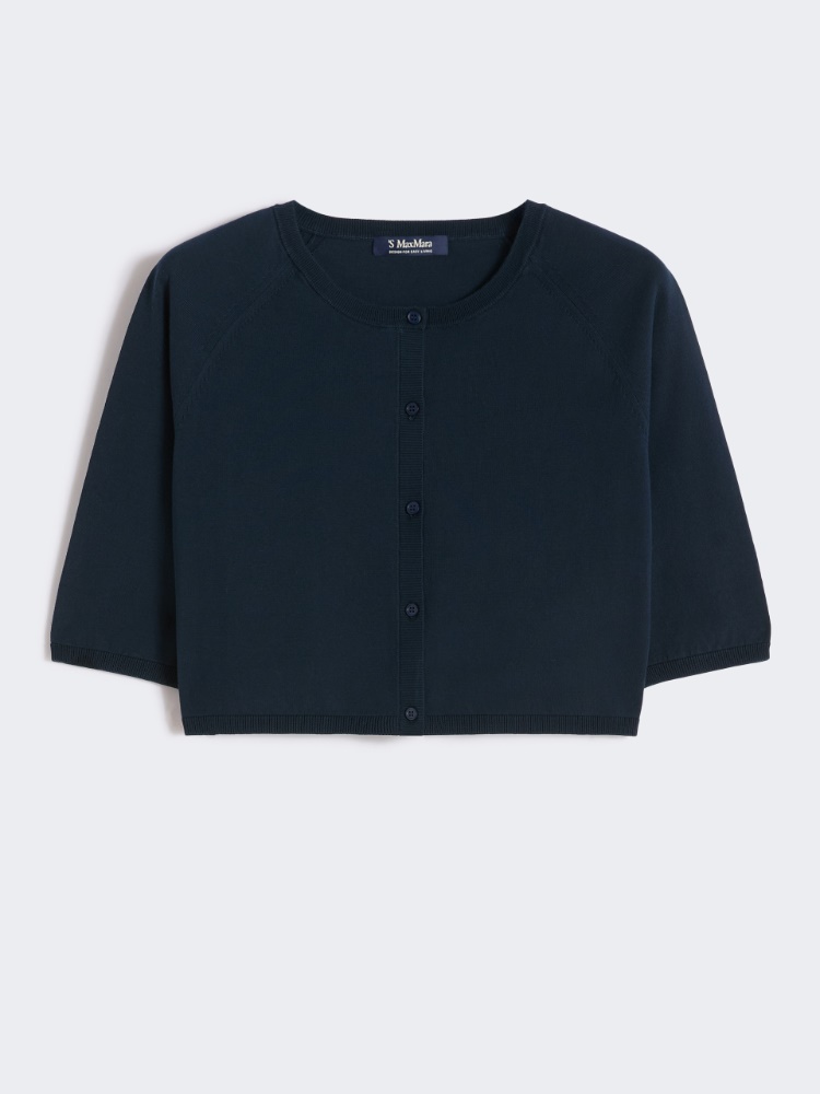 Coprispalle in filato di cotone - BLU MARINO - Max Mara