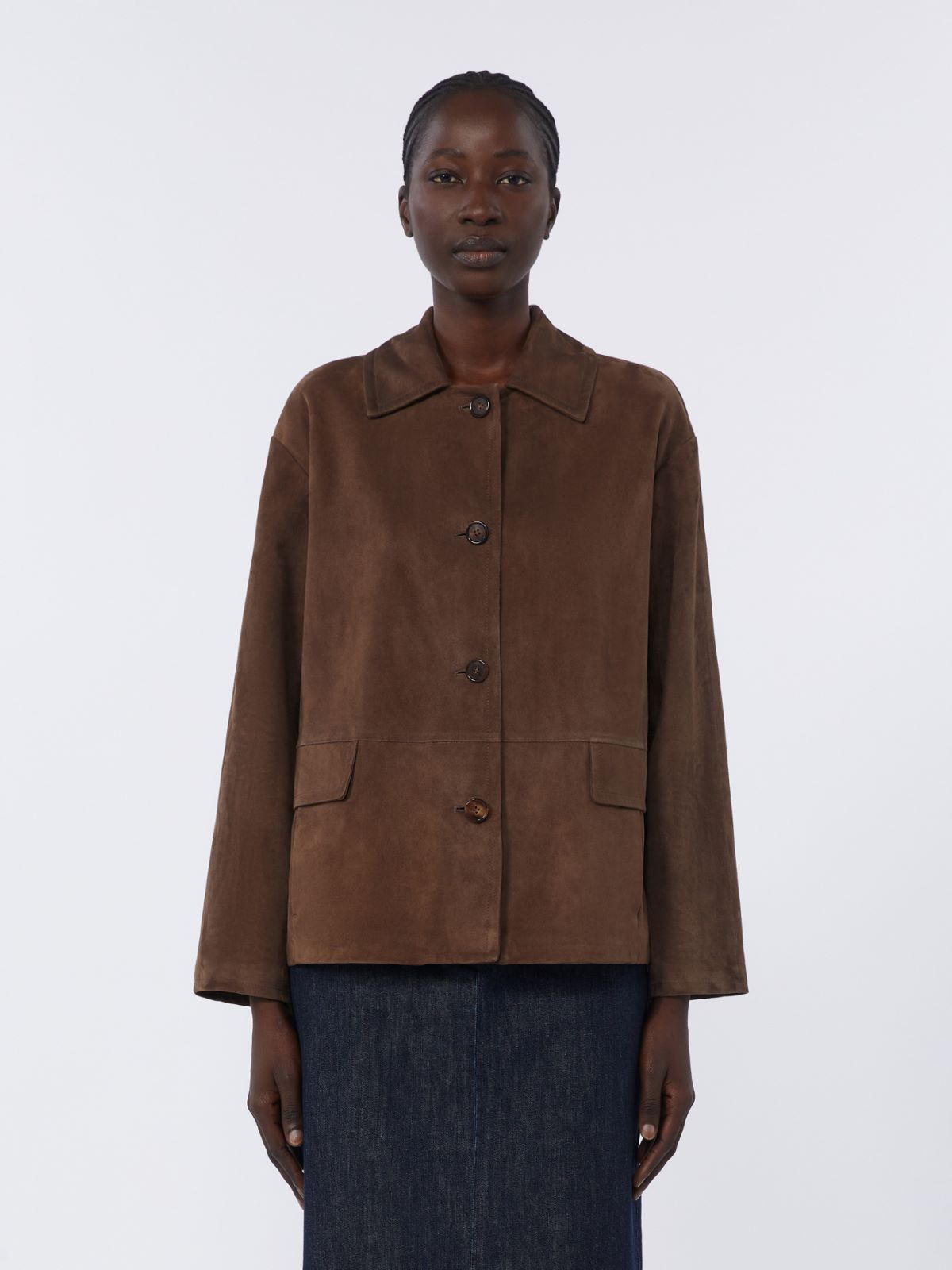 Suede jacket - BROWN - Max Mara - 5