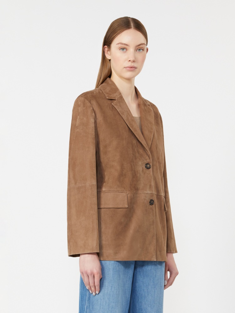 Jacke aus Wildleder - HASELNUSS - Max Mara - 2