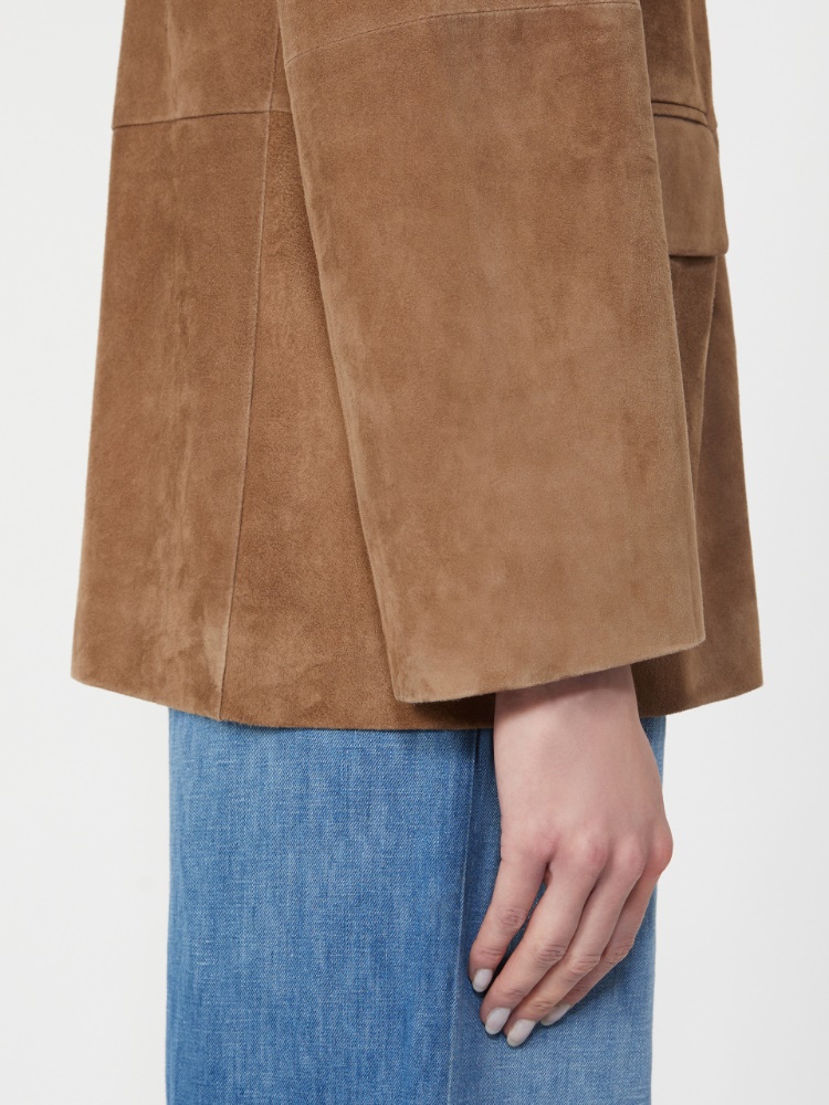 Jacke aus Wildleder - HASELNUSS - Max Mara - 4