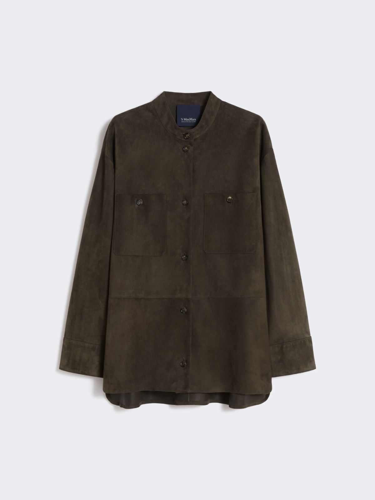 Topstitched suede jacket - GREEN - Max Mara - 8