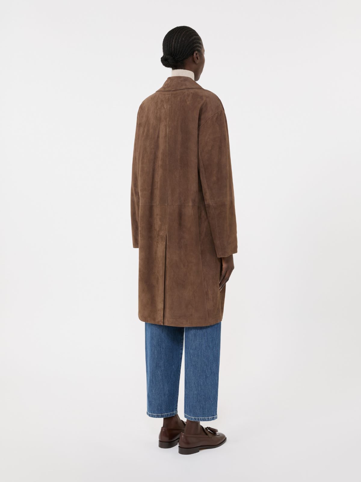 Suede overcoat - BROWN - Max Mara - 5