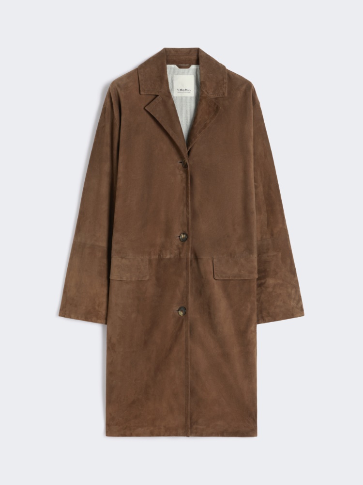 Suede overcoat - BROWN - Max Mara
