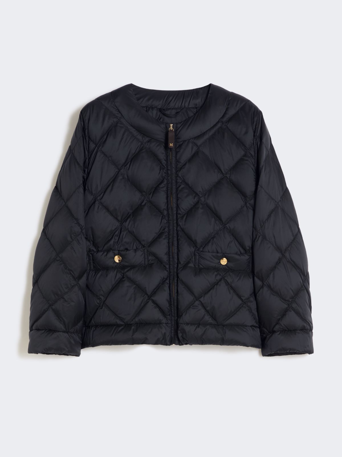 Short water-repellent canvas padded jacket - BLACK - Max Mara - 4