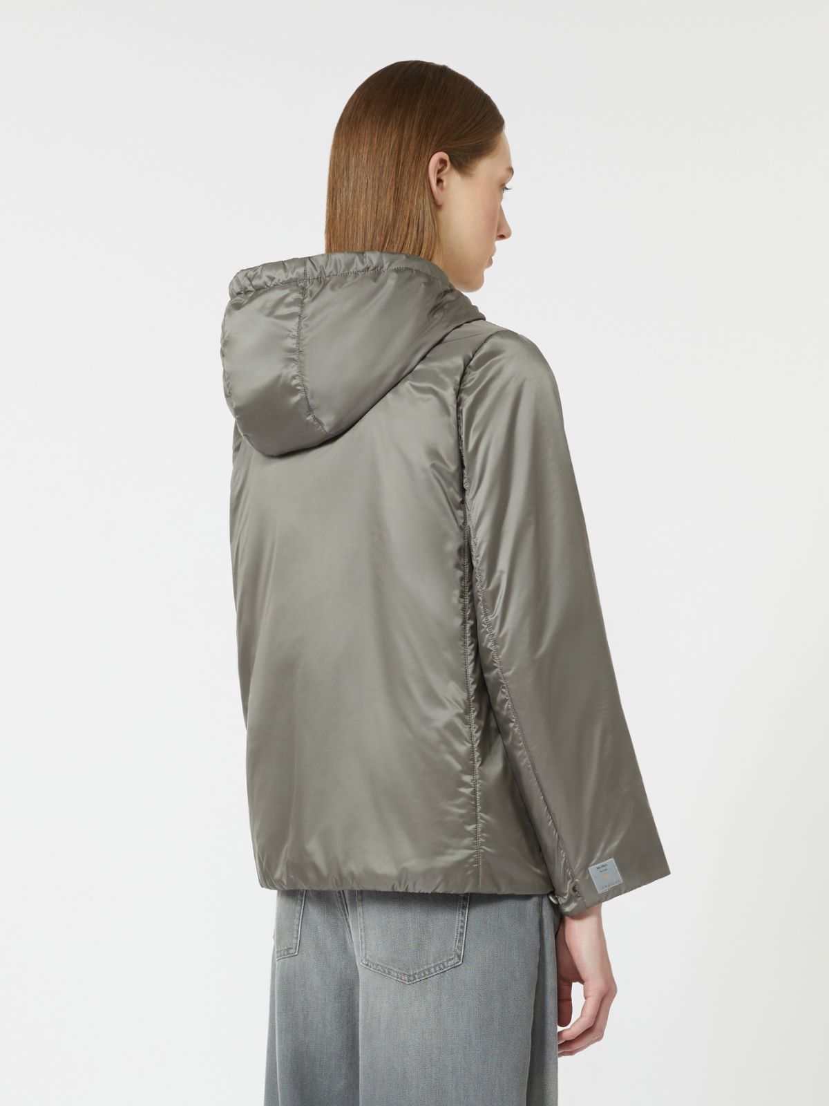 Padded water-repellent canvas hooded jacket - BLACK - Max Mara - 4