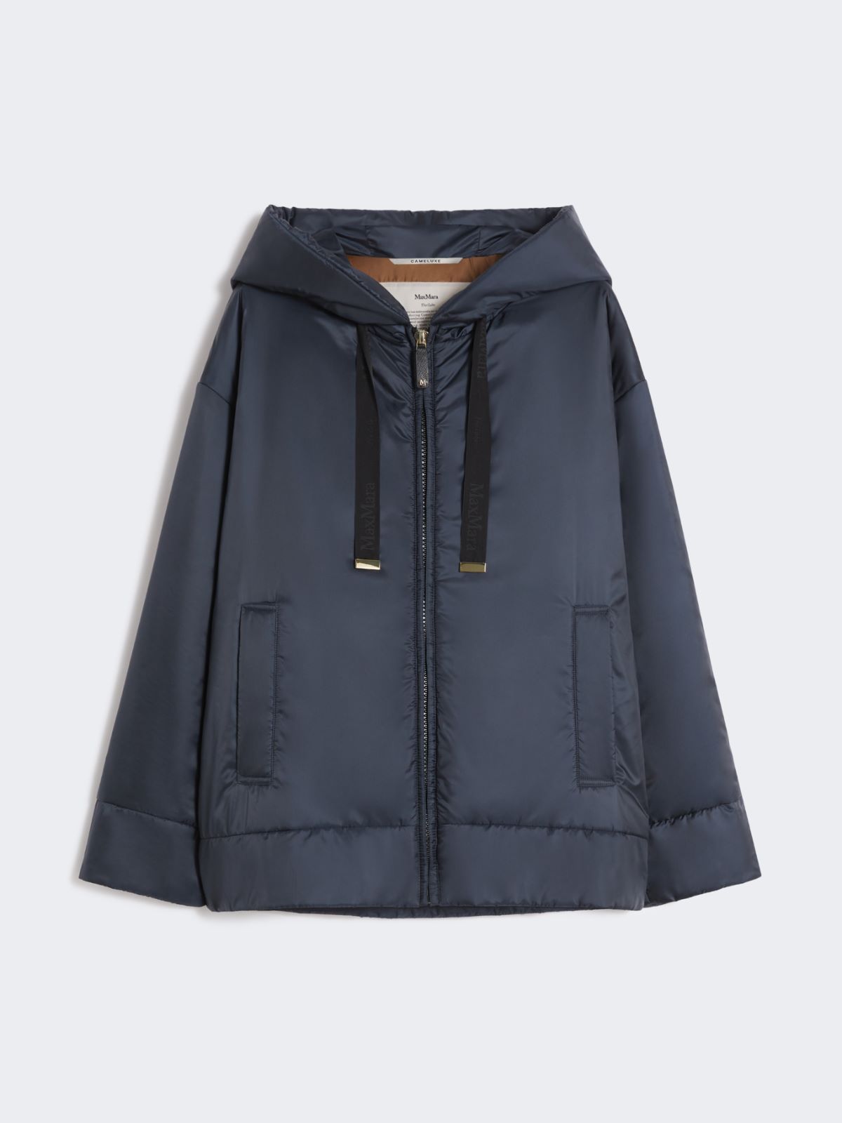Padded water-repellent canvas hooded jacket - MIDNIGHTBLUE - Max Mara - 9
