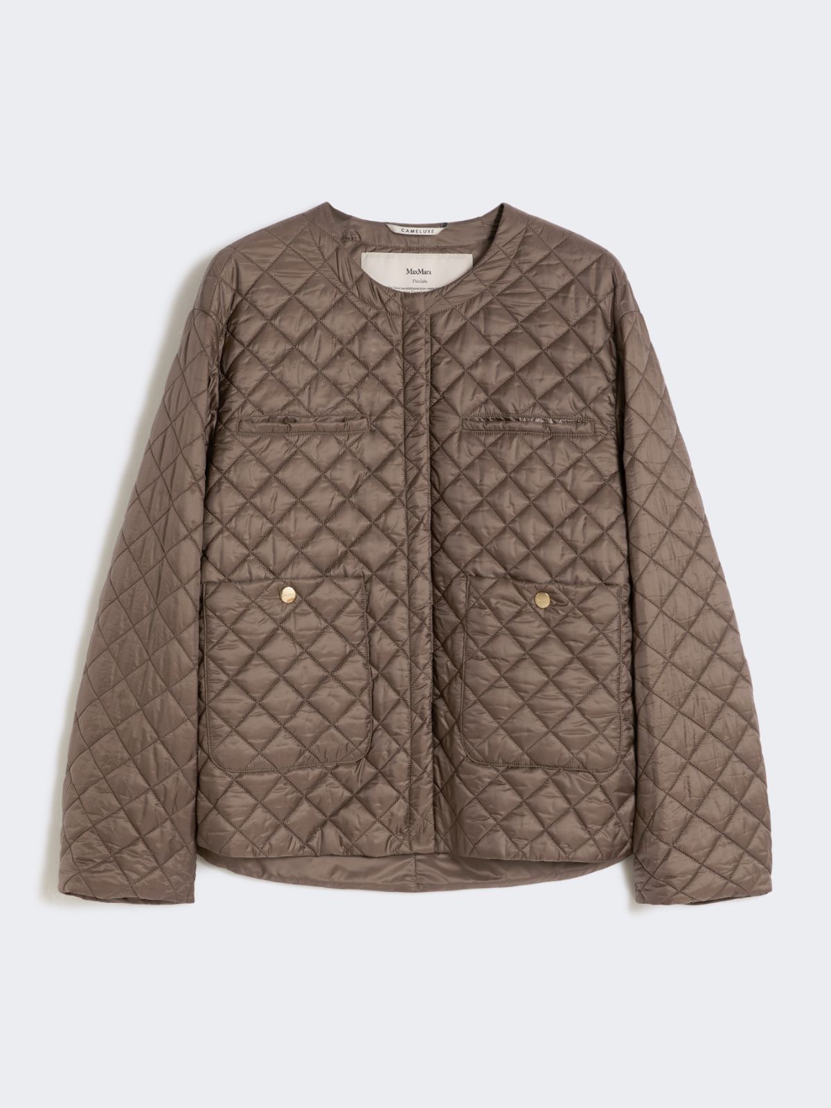 Veste rembourrée en toile imperméable - NOISETTE - Max Mara - 5