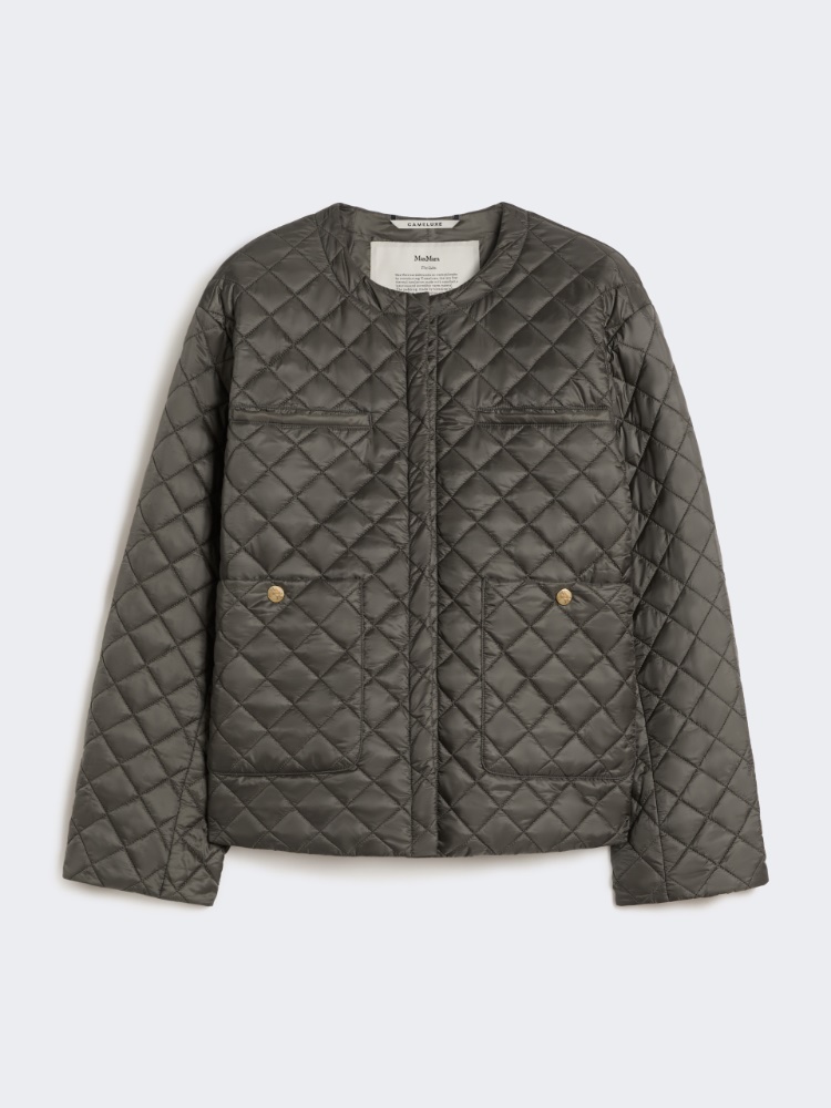 Water-repellent canvas padded jacket - DARK GREY - Max Mara