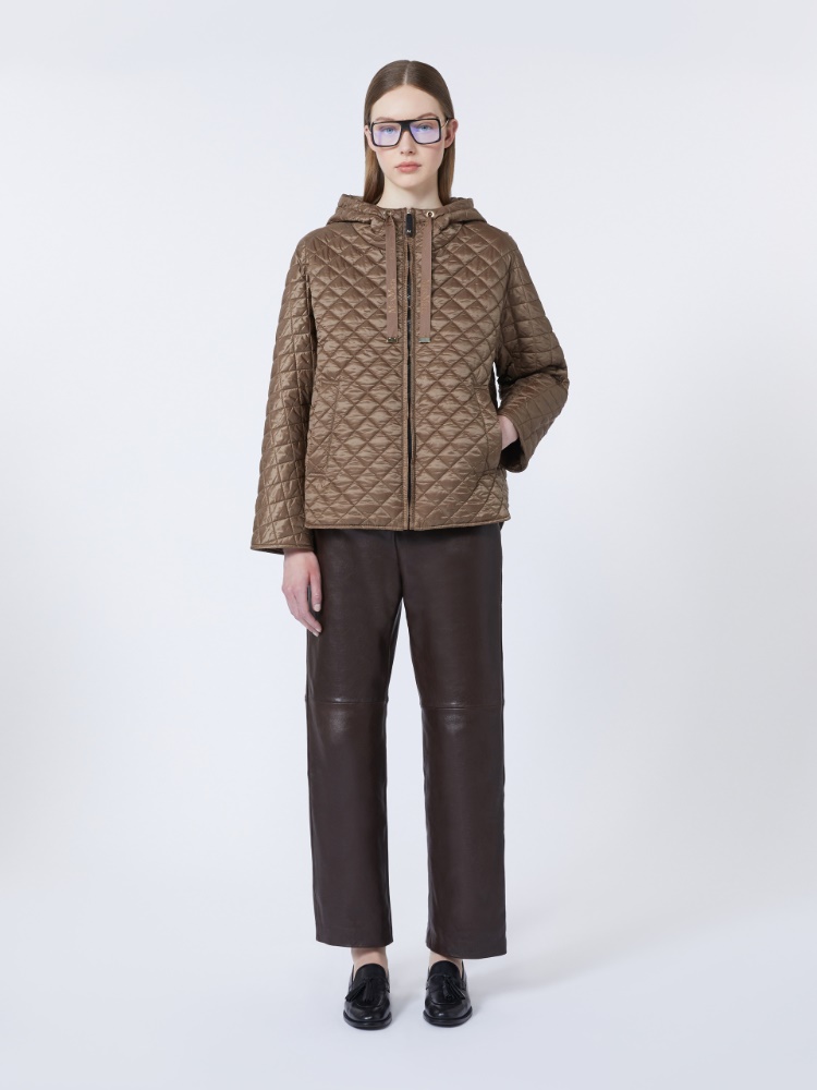 Quilted water-repellent canvas padded jacket - TOBACCO - Max Mara