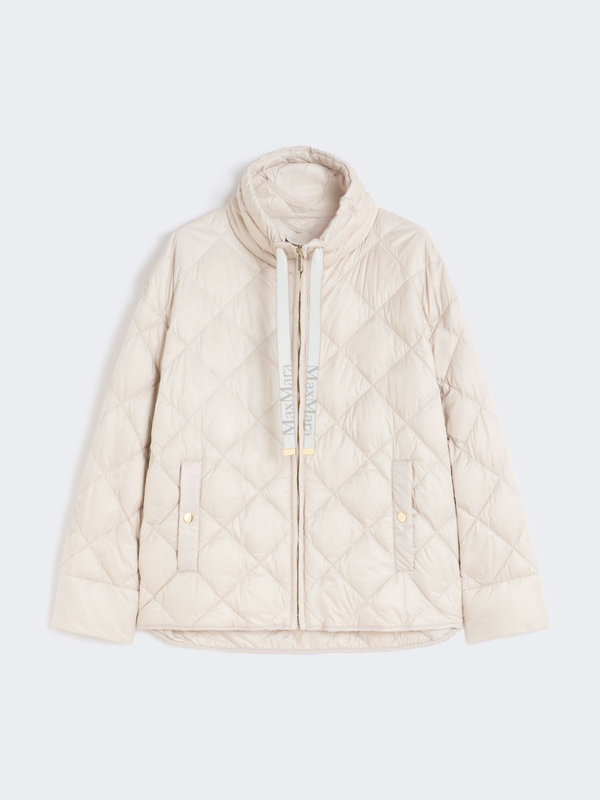 Short water-repellent canvas down jacket - SAND - Max Mara - 10