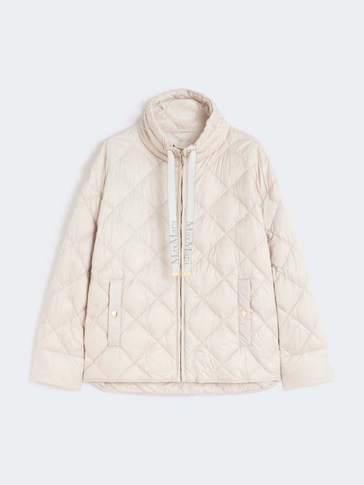 Short water-repellent canvas down jacket - SAND - Max Mara