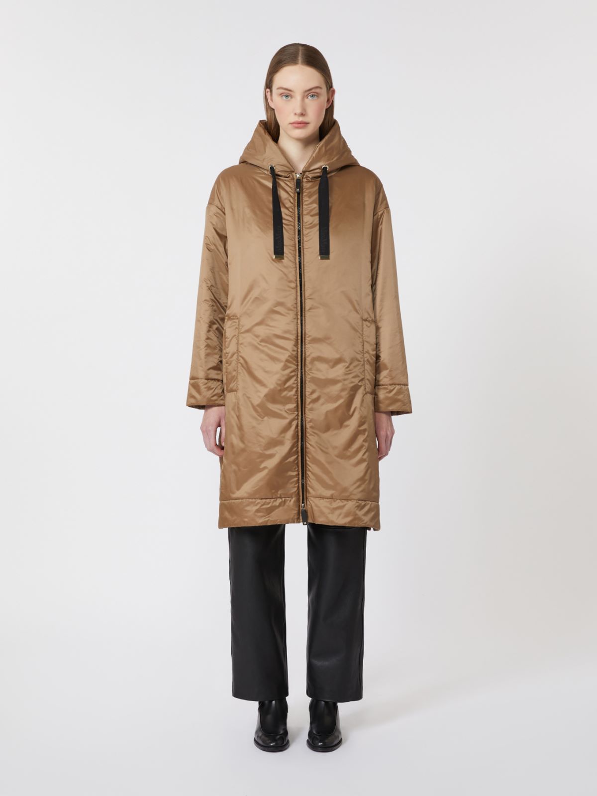 Water-repellent canvas padded parka - CAMEL - Max Mara - 6