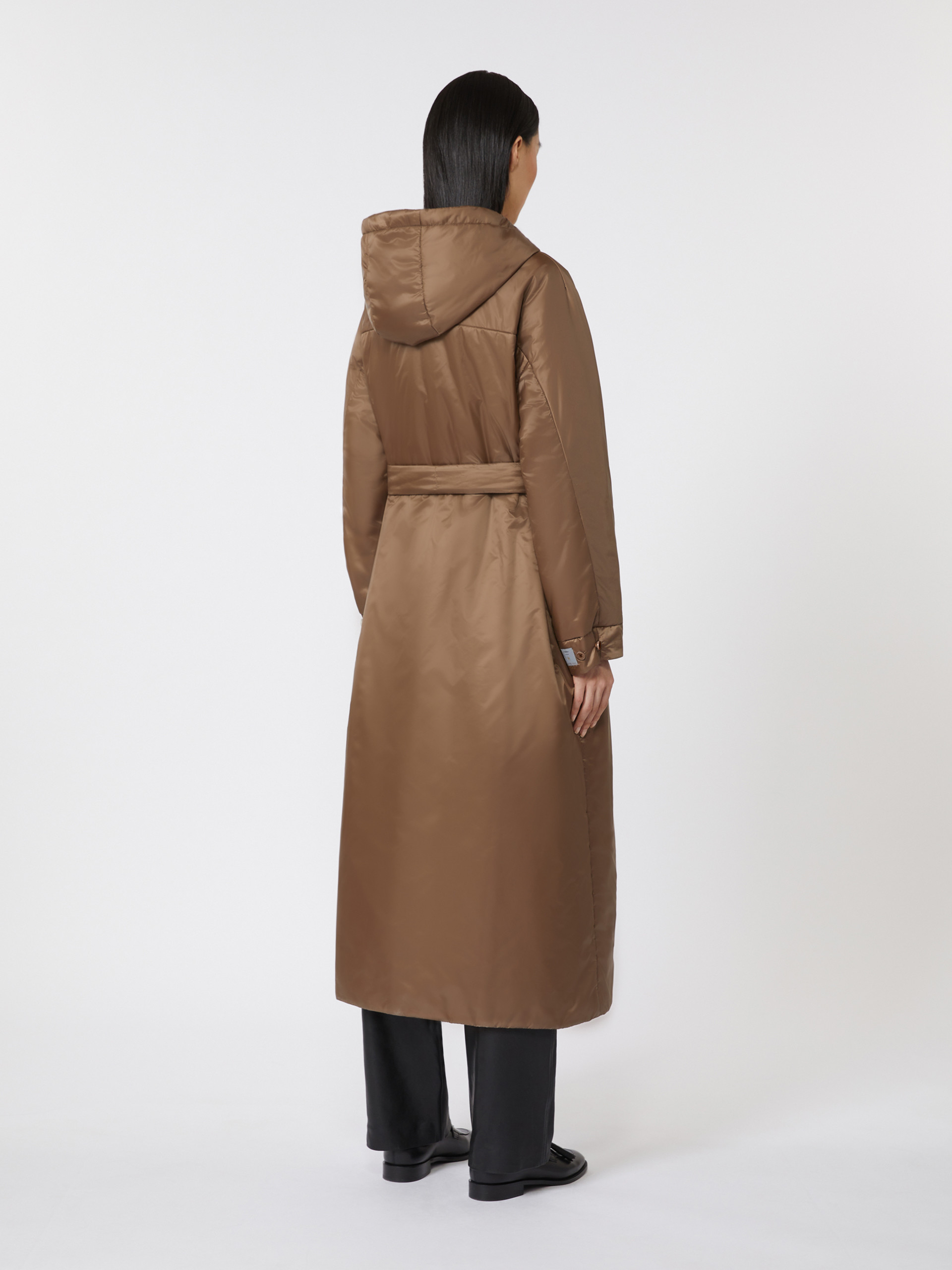 Long water-repellent canvas padded parka - TOBACCO - Max Mara - 3