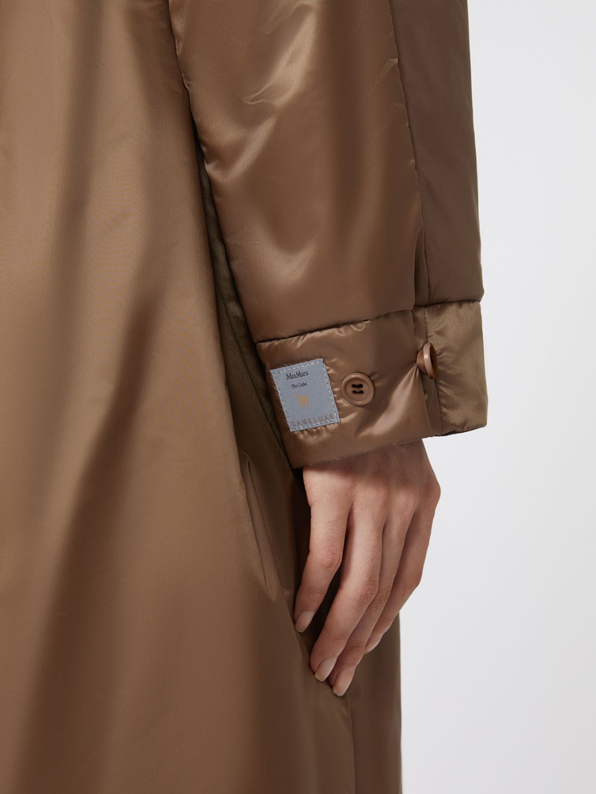 Long water-repellent canvas padded parka - TOBACCO - Max Mara - 6