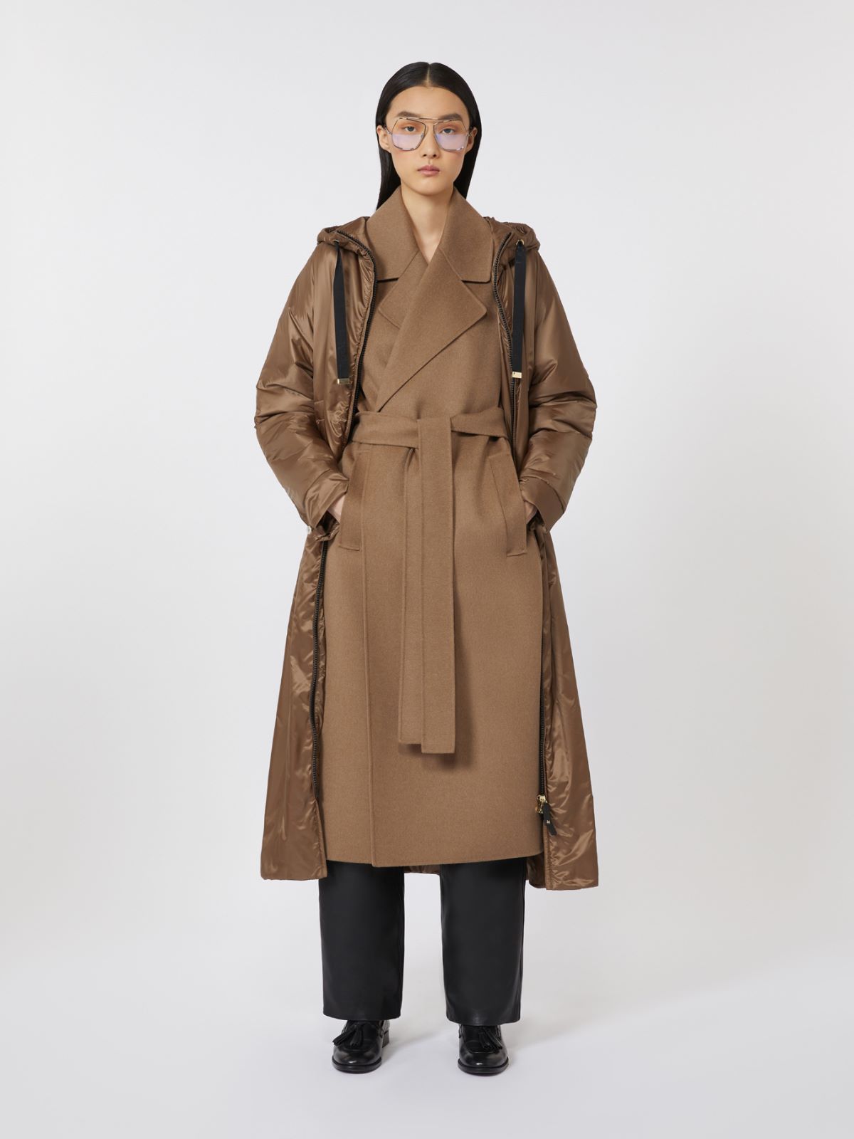 Long water-repellent canvas padded parka - TOBACCO - Max Mara - 6