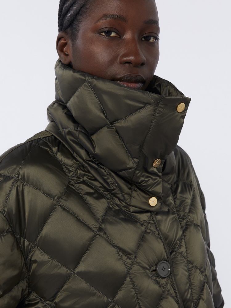 Col rembourré en toile imperméable - VERT FONCE - Max Mara