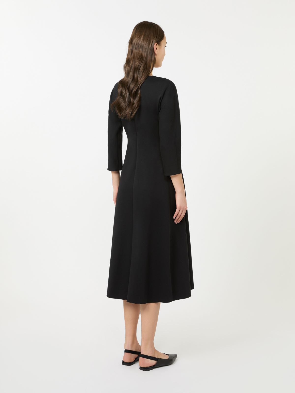 Stretch jersey dress - BLACK - Max Mara - 3