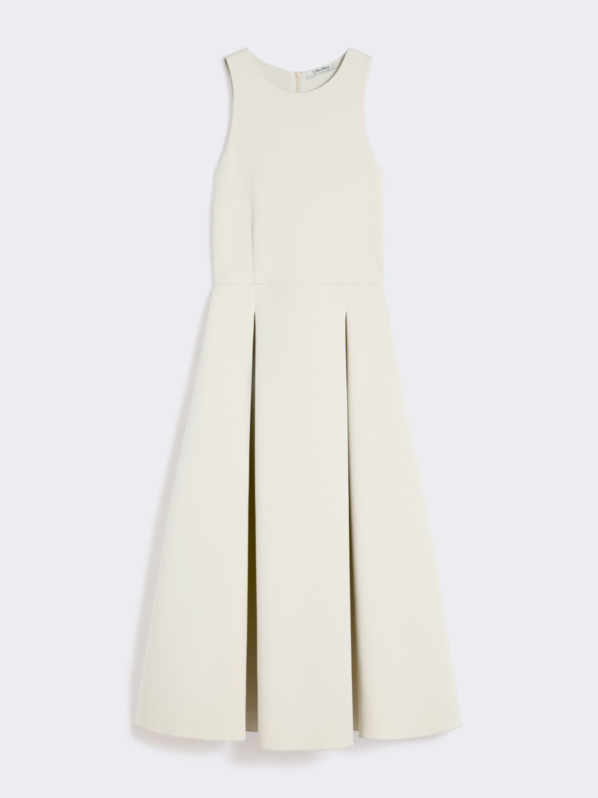 Long flared scuba jersey dress - BEIGE - Max Mara - 4