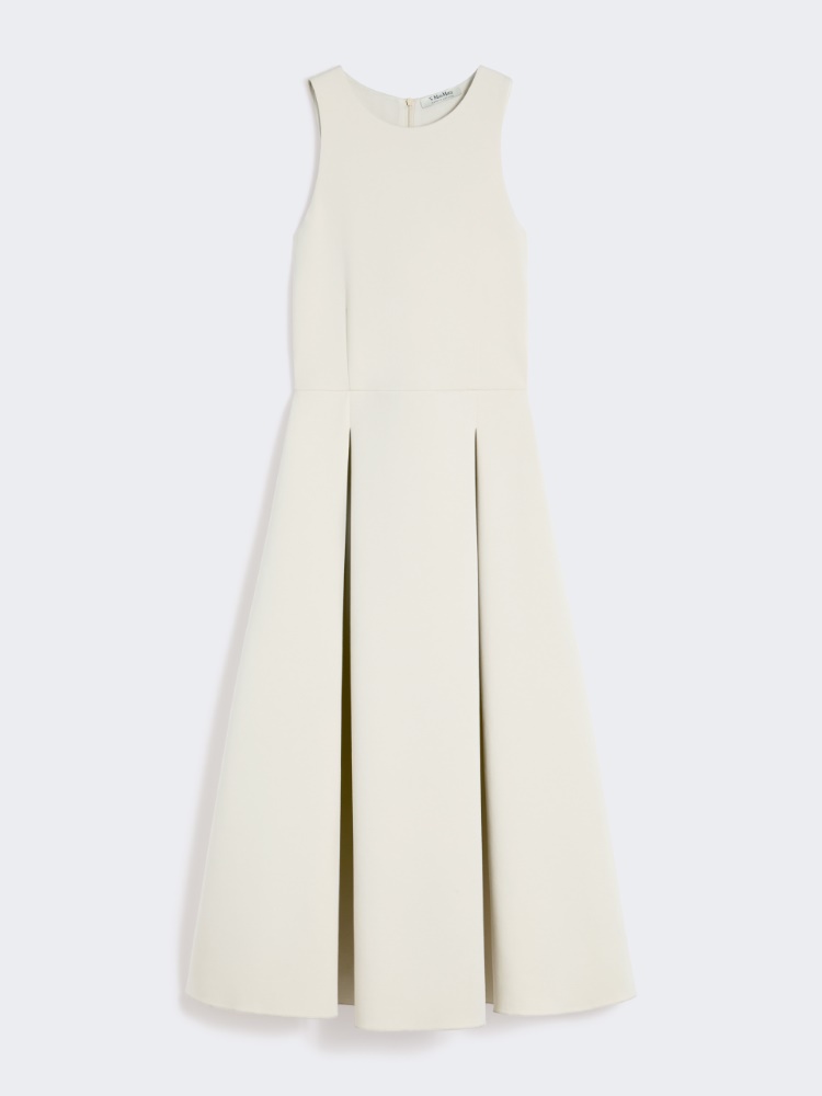 Long flared scuba jersey dress - BEIGE - Max Mara