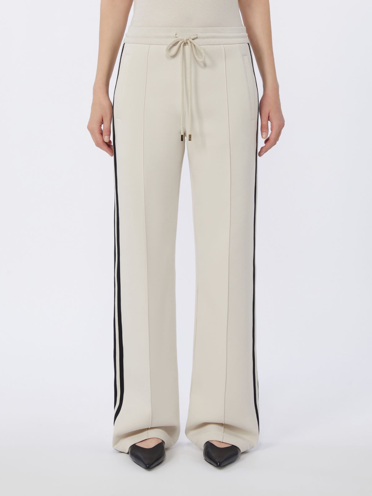 Cotton jersey trousers - ECRU - Max Mara - 4