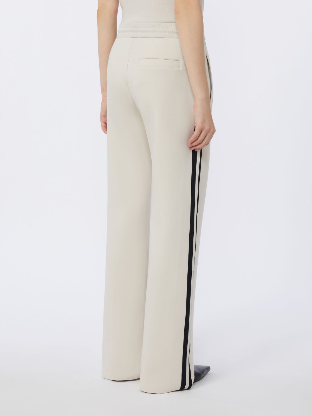 Cotton jersey trousers - ECRU - Max Mara - 4