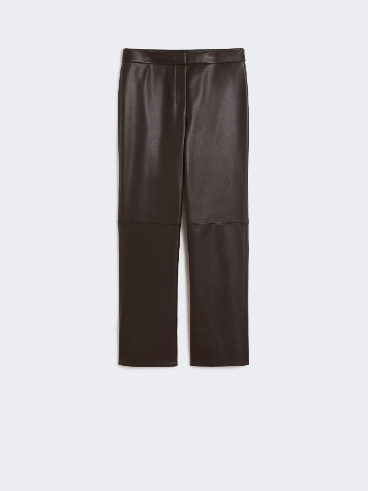 Slim-fit coated fabric trousers - CHOCOLATE - Max Mara - 4