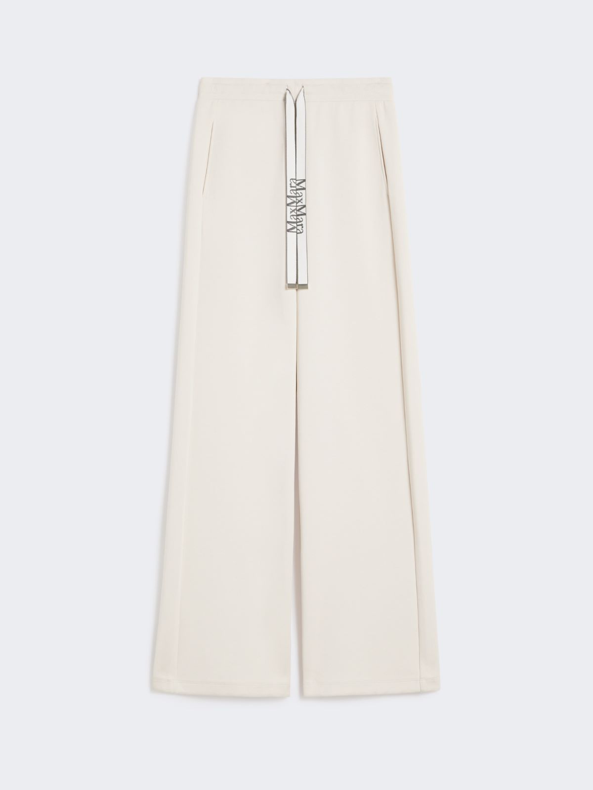 Wide-fit jersey trousers - ECRU - Max Mara - 4