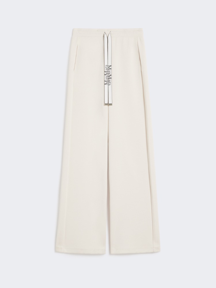 Wide-fit jersey trousers - ECRU - Max Mara
