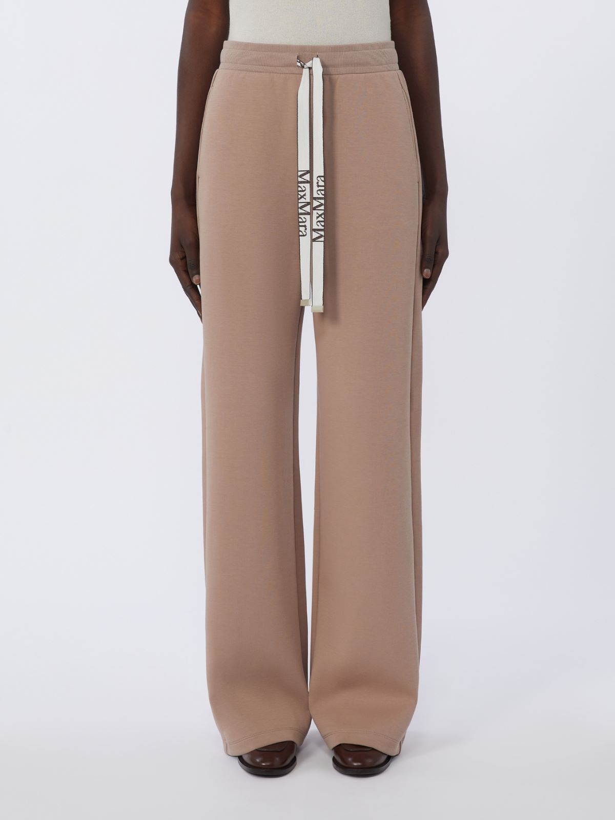 Wide-fit jersey trousers - PINK - Max Mara - 4