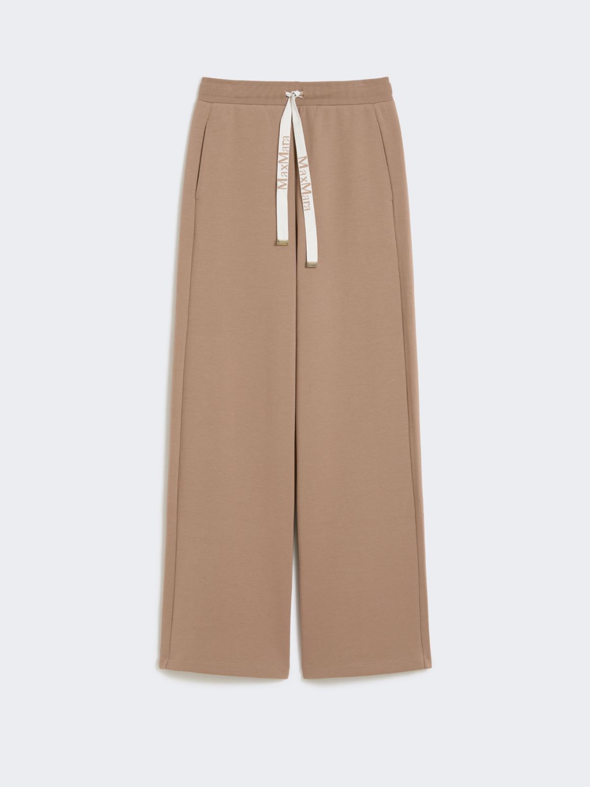 Wide-fit jersey trousers - CAMEL - Max Mara - 4